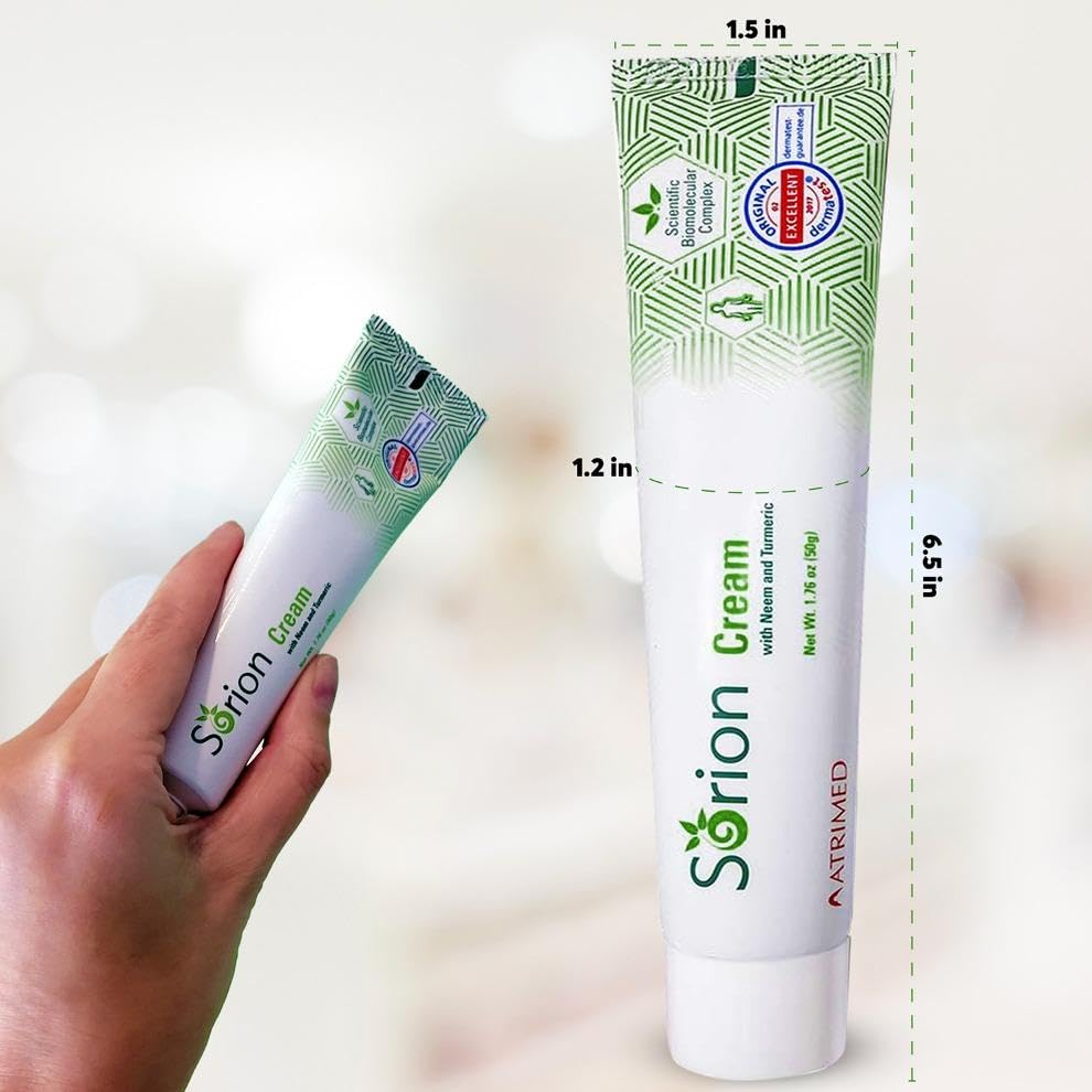 Sorion Cream ingredients neem turmeric closeup with soothing skin support