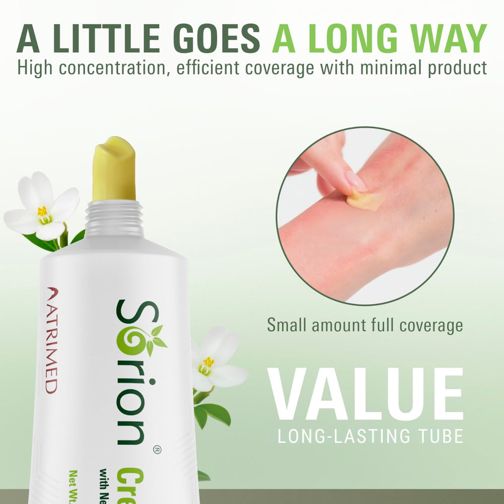 Sorion Cream packaging shot showing eco friendly container and branding