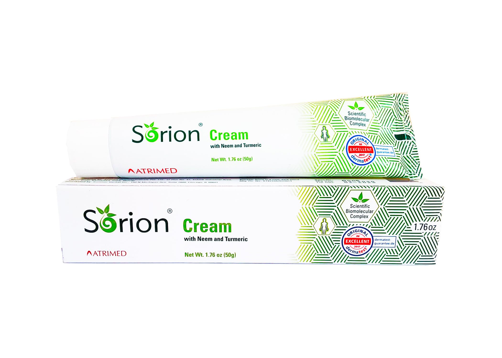 Sorion Cream texture swatch showcasing dense, nourishing cream for dry skin