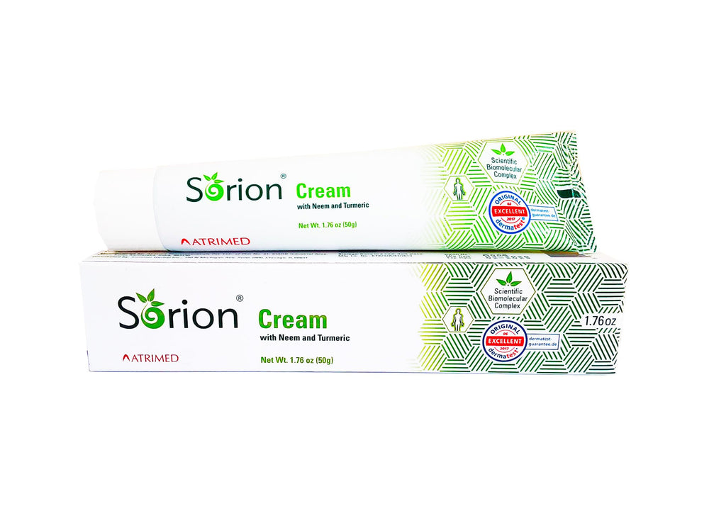 Sorion Cream texture swatch showcasing dense, nourishing cream for dry skin