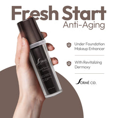 SORMÉ Fresh Start Primer features Dermaxyl peptide for anti-aging prep.