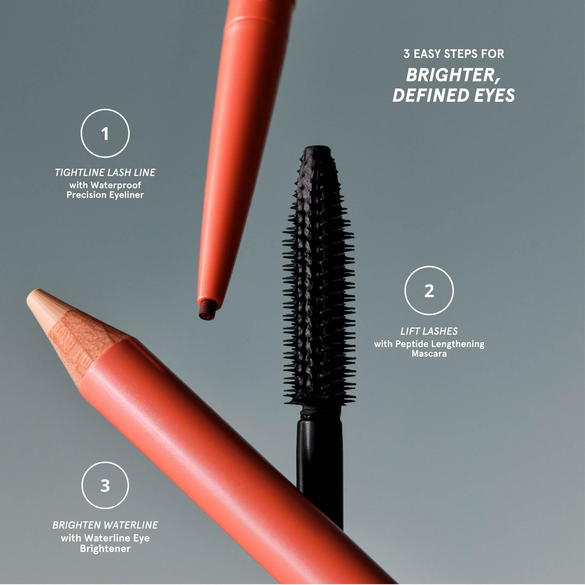 Soshe Waterline Eye Brightener applied on waterline for brightening effect.