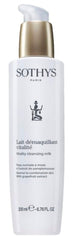 SOTHYS Vitality Cleansing Milk bottle pour for gentle makeup removal