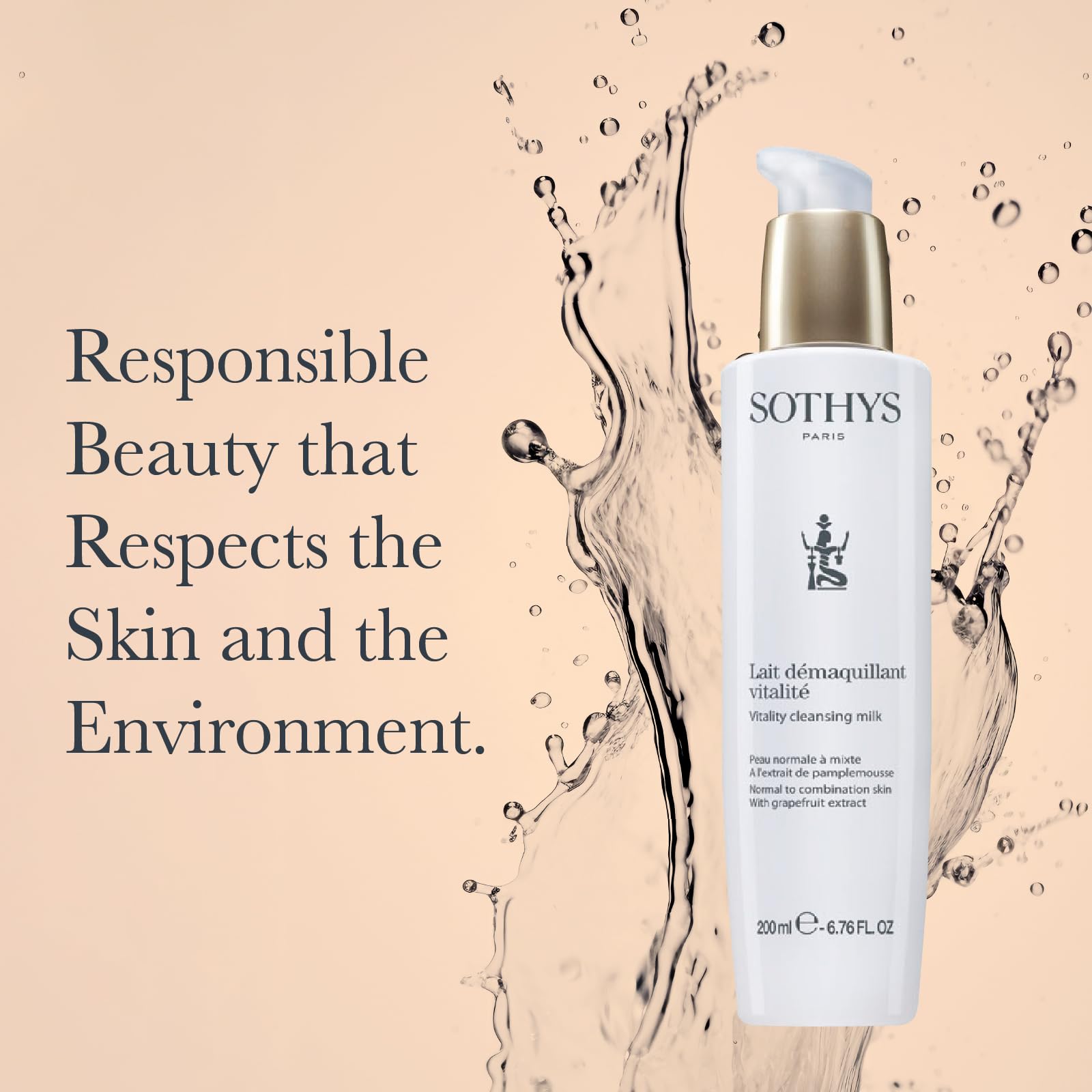 SOTHYS Vitality Cleansing Milk grapefruit ingredient delivers refreshing aroma during cleanse