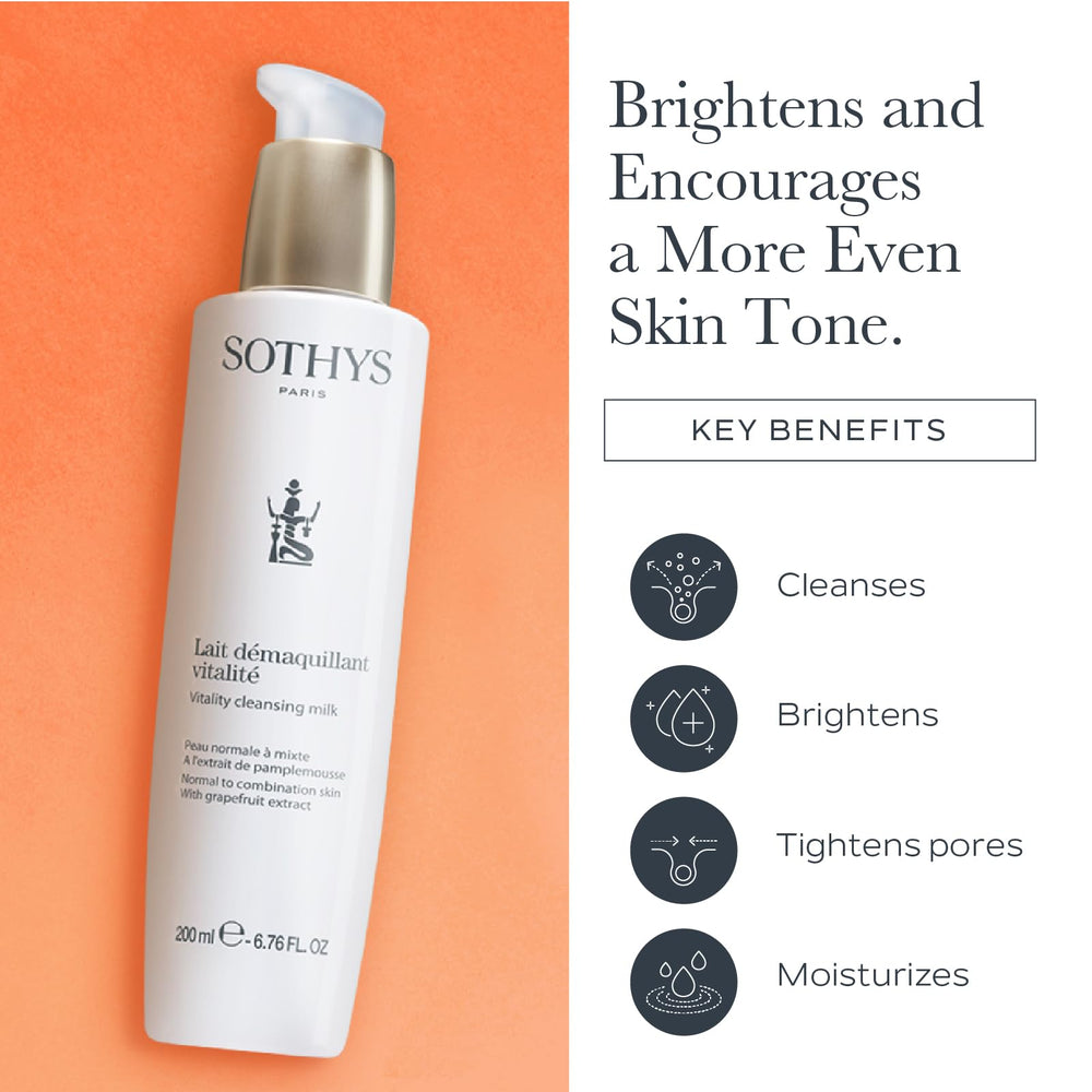 SOTHYS Vitality Cleansing Milk travel size ready for on-the-go cleansing