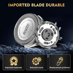 Soujcou SH30 upgraded-5-blade-system image shows efficient cutting and smoother passes.