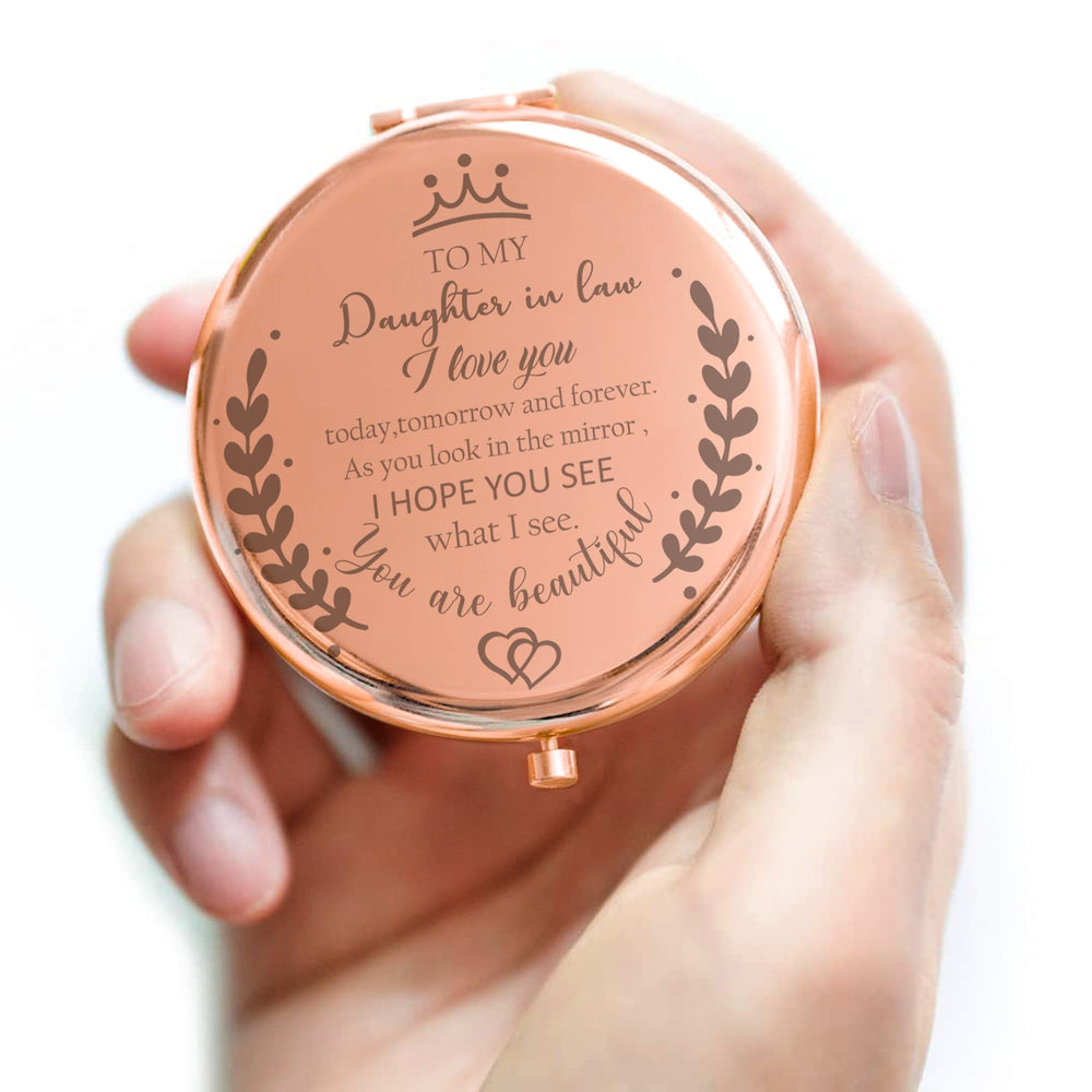 Soulpetals compact mirror 2.5 inch diameter for easy travel