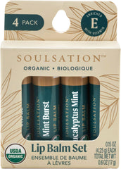 Soulsation lip balm Citrus tube ready for on-the-go hydration and soft lips.