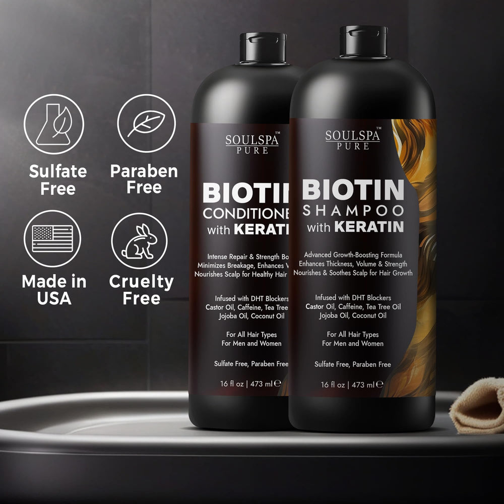 SOULSPA PURE Premium packaging image conveys a luxurious hair care routine