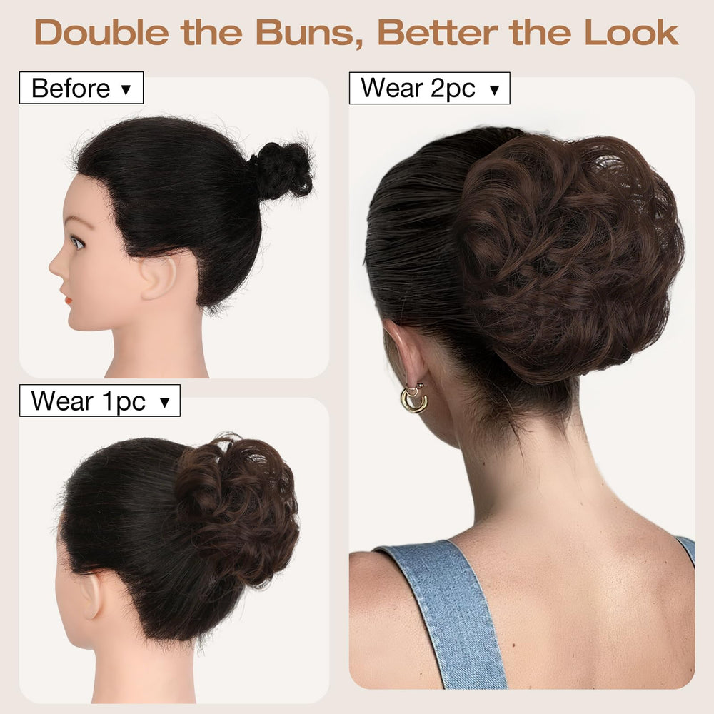 Soulwigger messy bun color-care details and color-matching tips