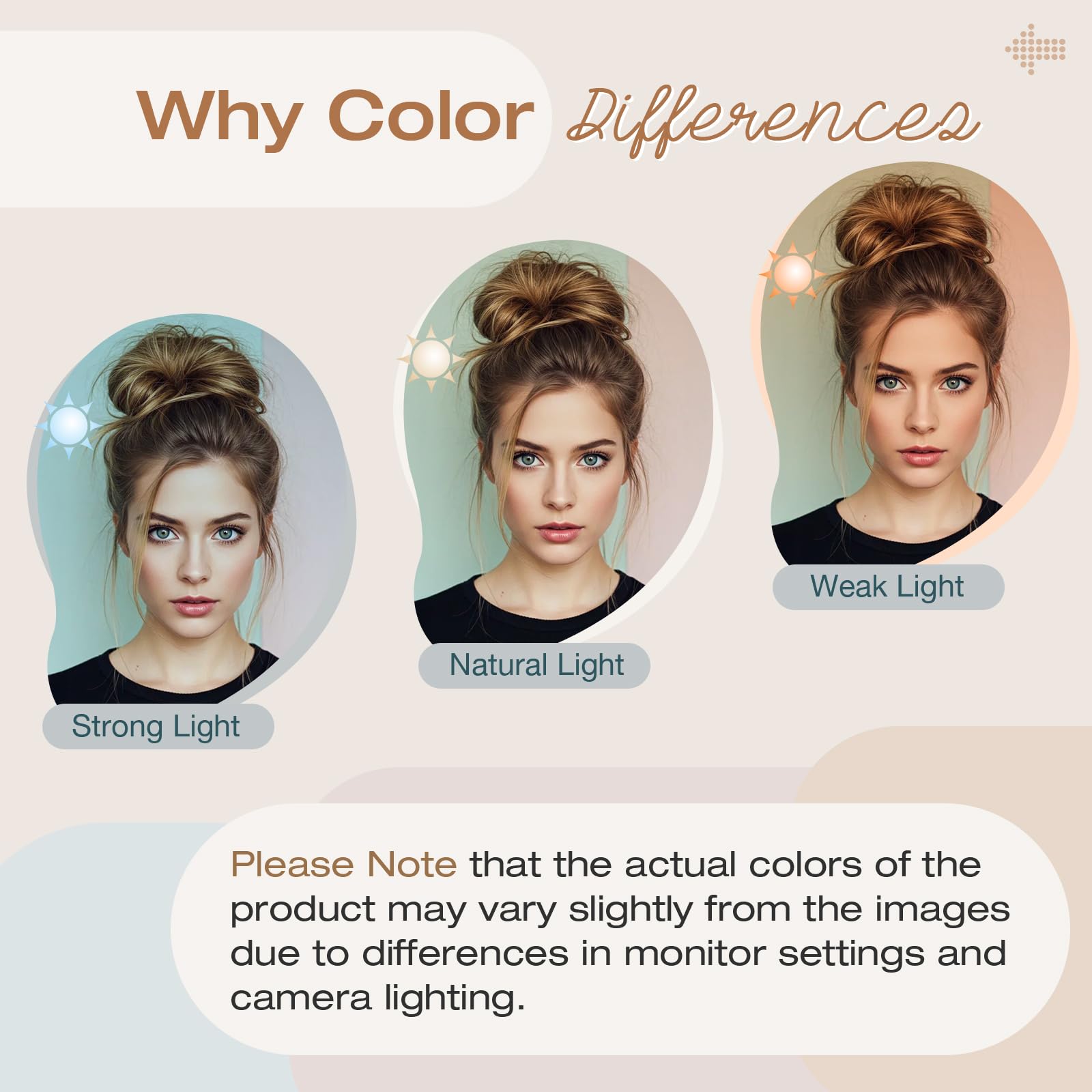Soulwigger messy bun size range shows 4.5–7.8 inch expansion