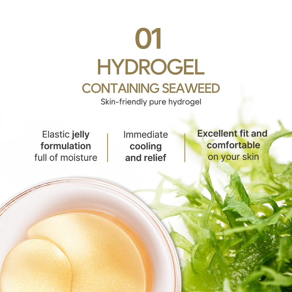 South of France Gold Hydrogel Eye Patch swallow nest extract detail