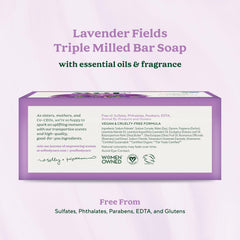 South Of France SoF Lavender Fields close-up shows creamy lather for moisturized skin.