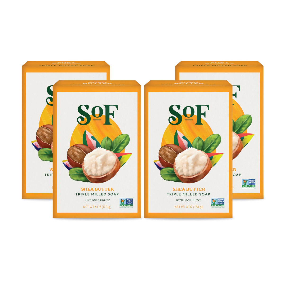 South of France SoF triple milled soap close-up for creamy daily cleansing.