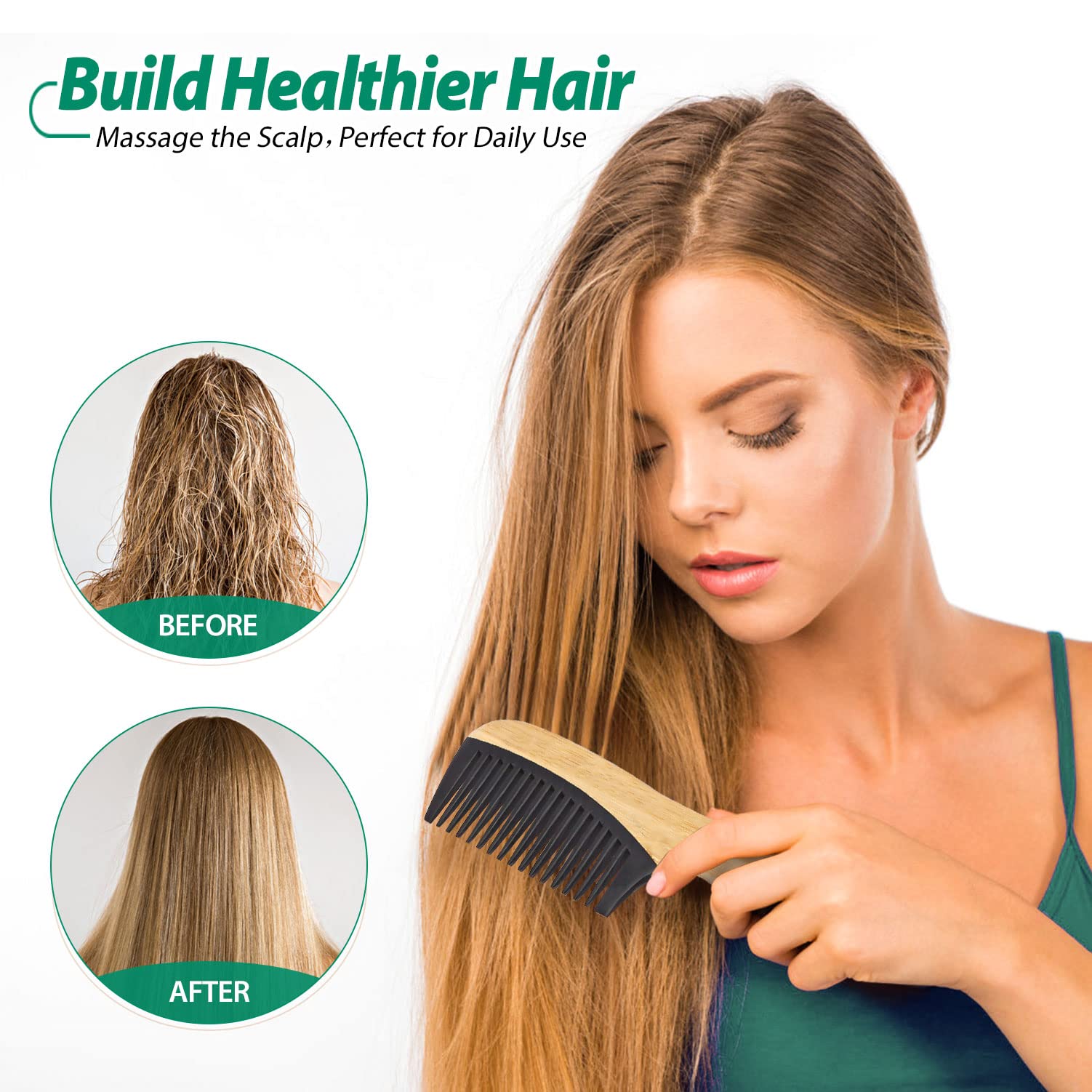 SouxMux fine-tooth comb with handle for precise styling and control