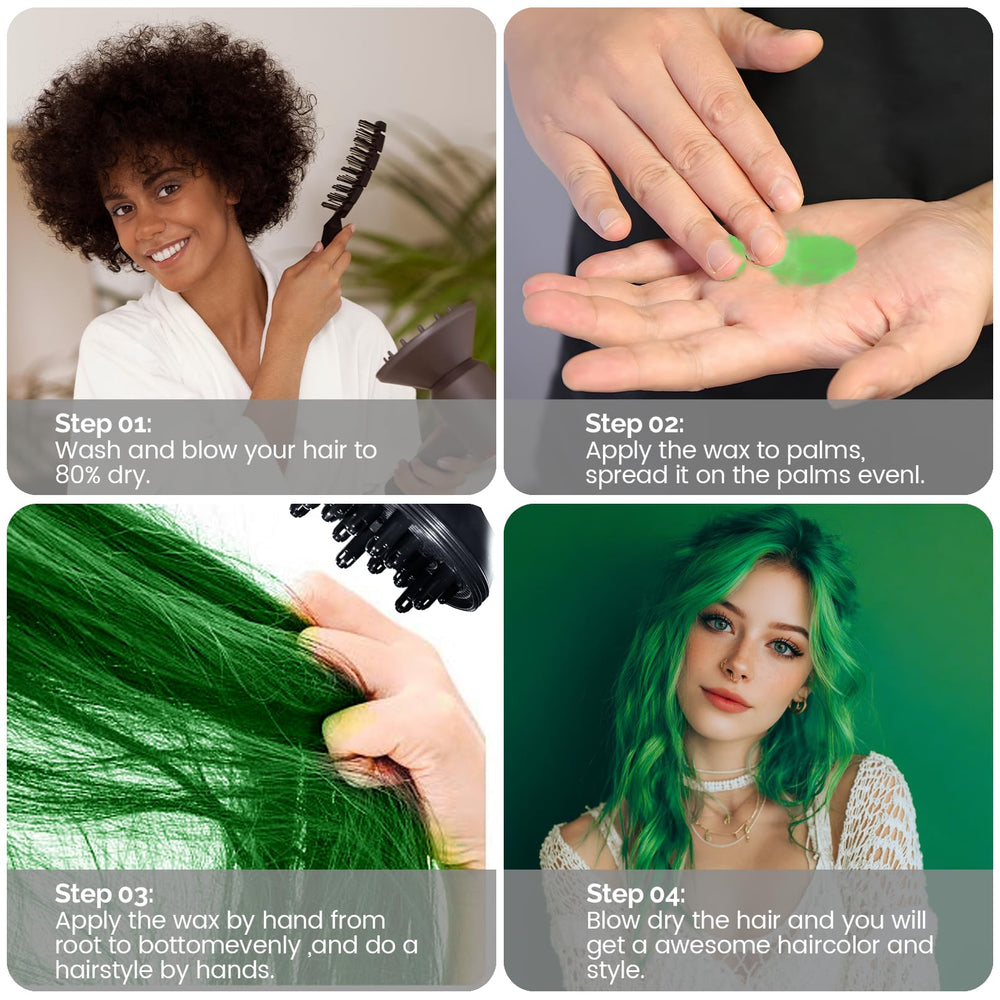 SOVONCARE green hair color wax aroma emphasizes fresh, non-sticky feel