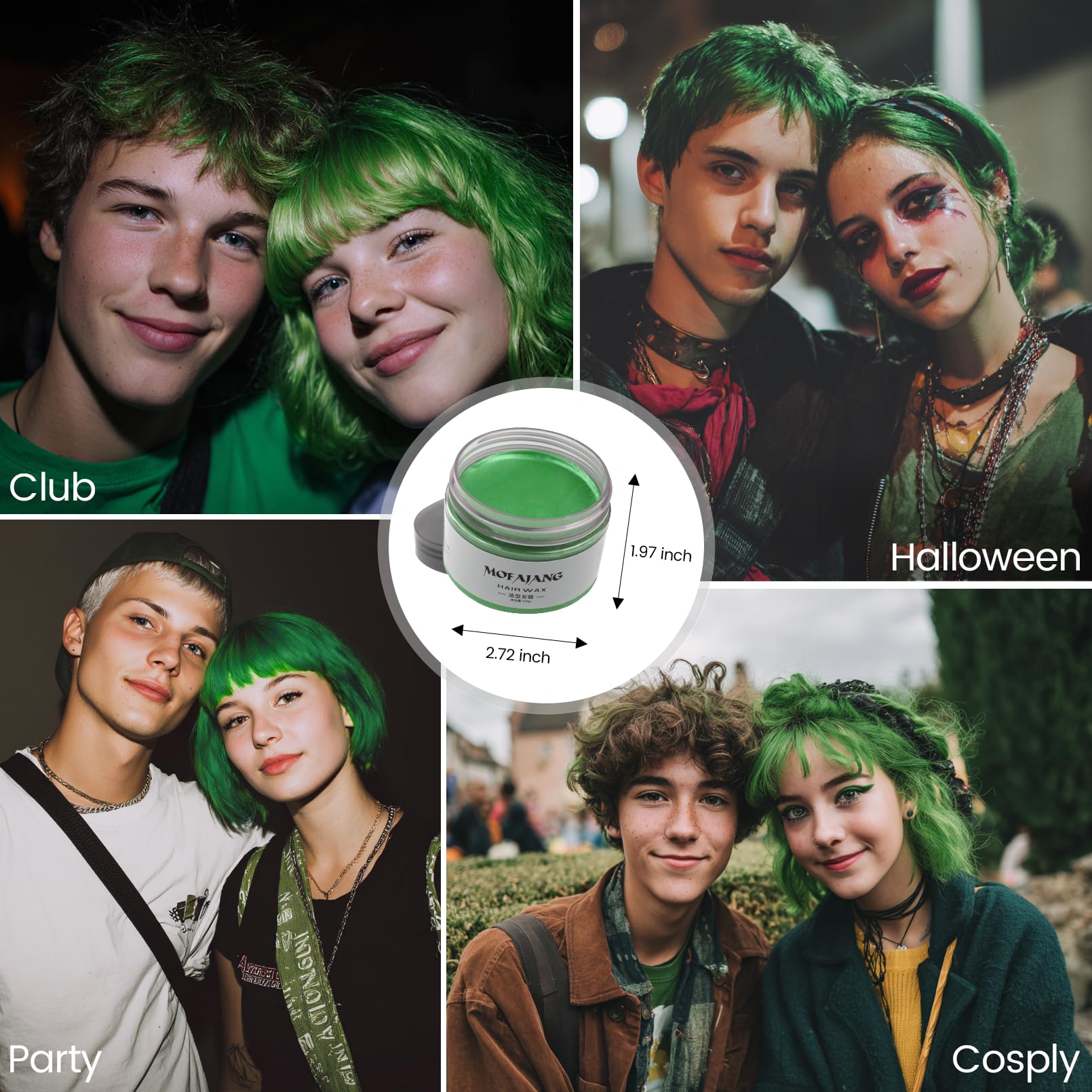 SOVONCARE green hair color wax eco-friendly ingredients showcased for daily use