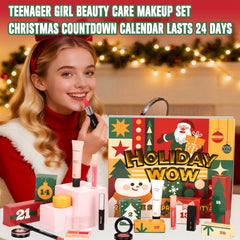 SOYUB makeup advent calendar 2025 lip products including liner, balm, and lipstick options