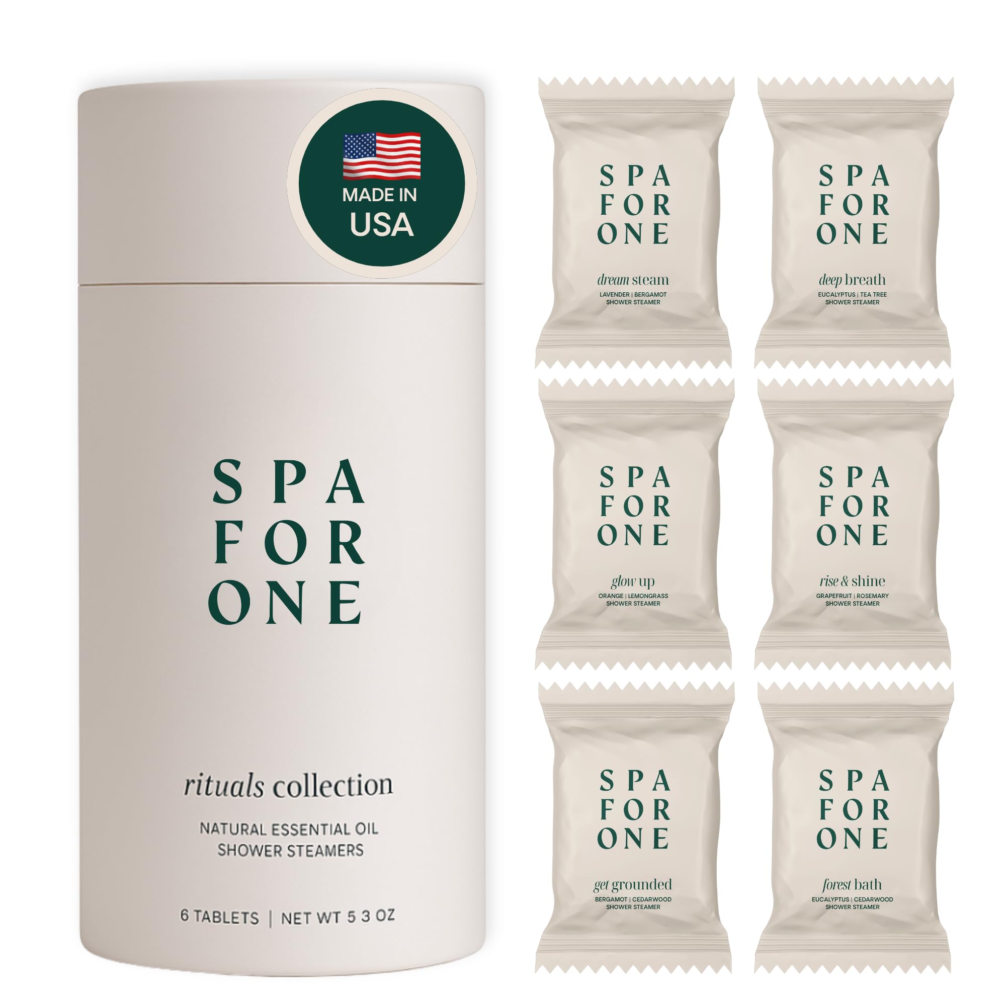 Spa For One dream steam lavender bergamot shower steamer provides calming aromatherapy for mornings.