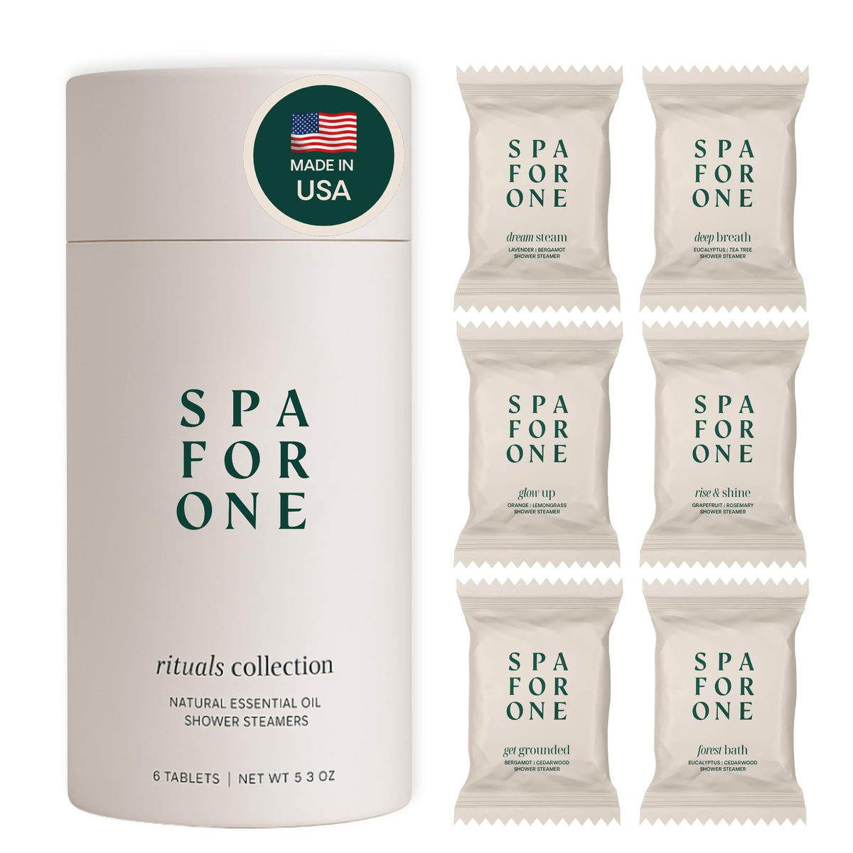 Spa For One dream steam lavender bergamot shower steamer provides calming aromatherapy for mornings.