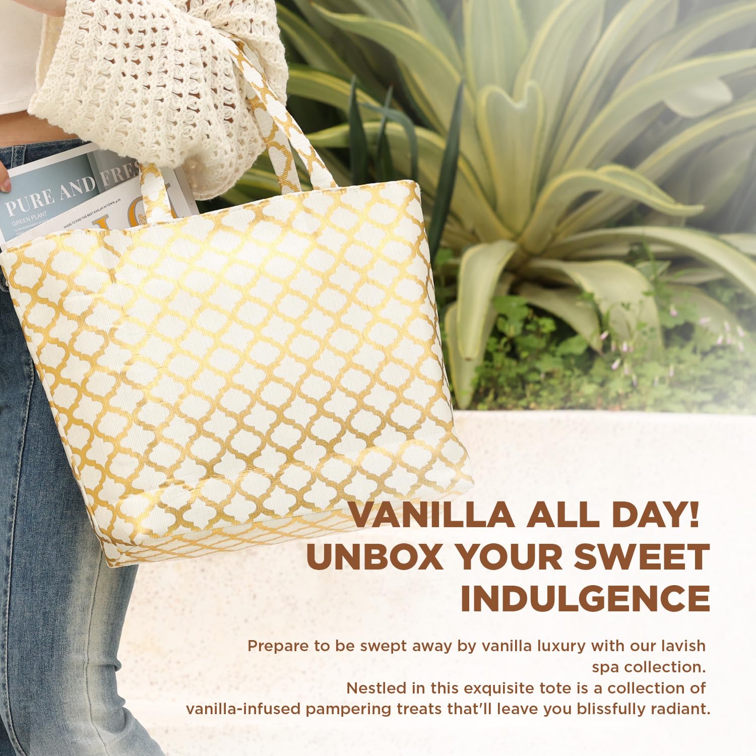 Spa Luxetique bath and body collection offers a complete at-home pampering kit.