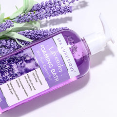 Spa Luxetique Bubble Bath epsom-salt — epsom salts support gentle muscle relaxation in bath