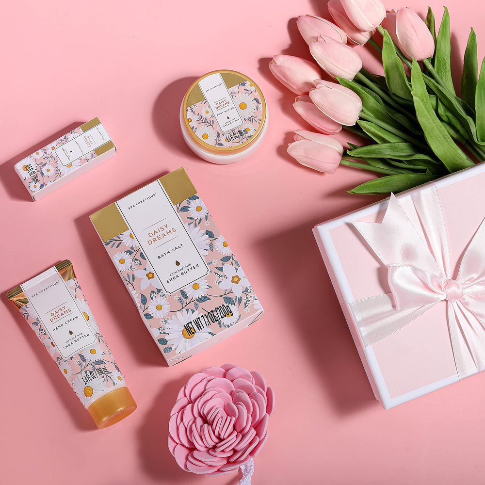 Spa Luxetique Daisy Dream gift-packaging image suggesting Mother's Day present