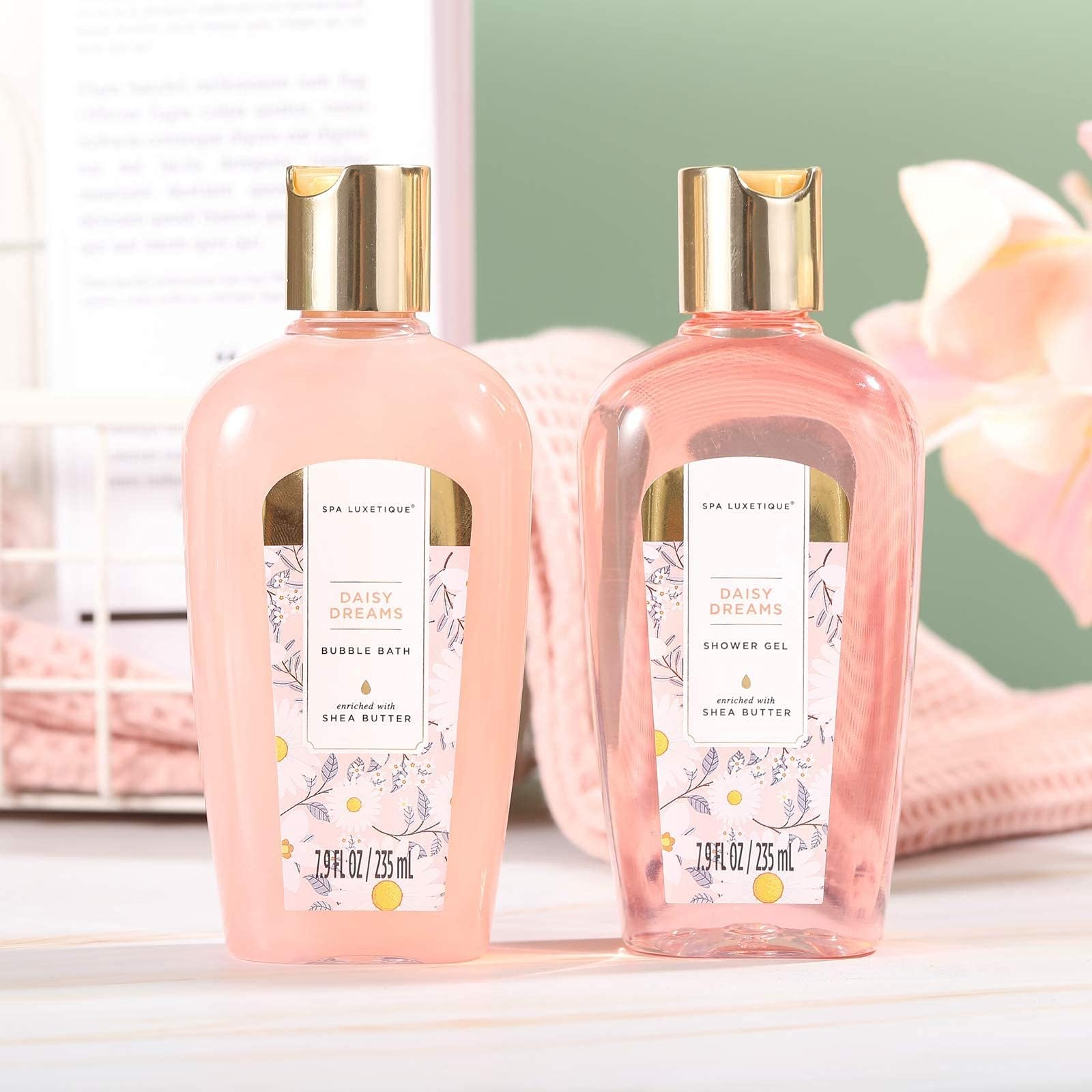 Spa Luxetique essential oil tea tree bottle offers natural fragrance for diffuser use.