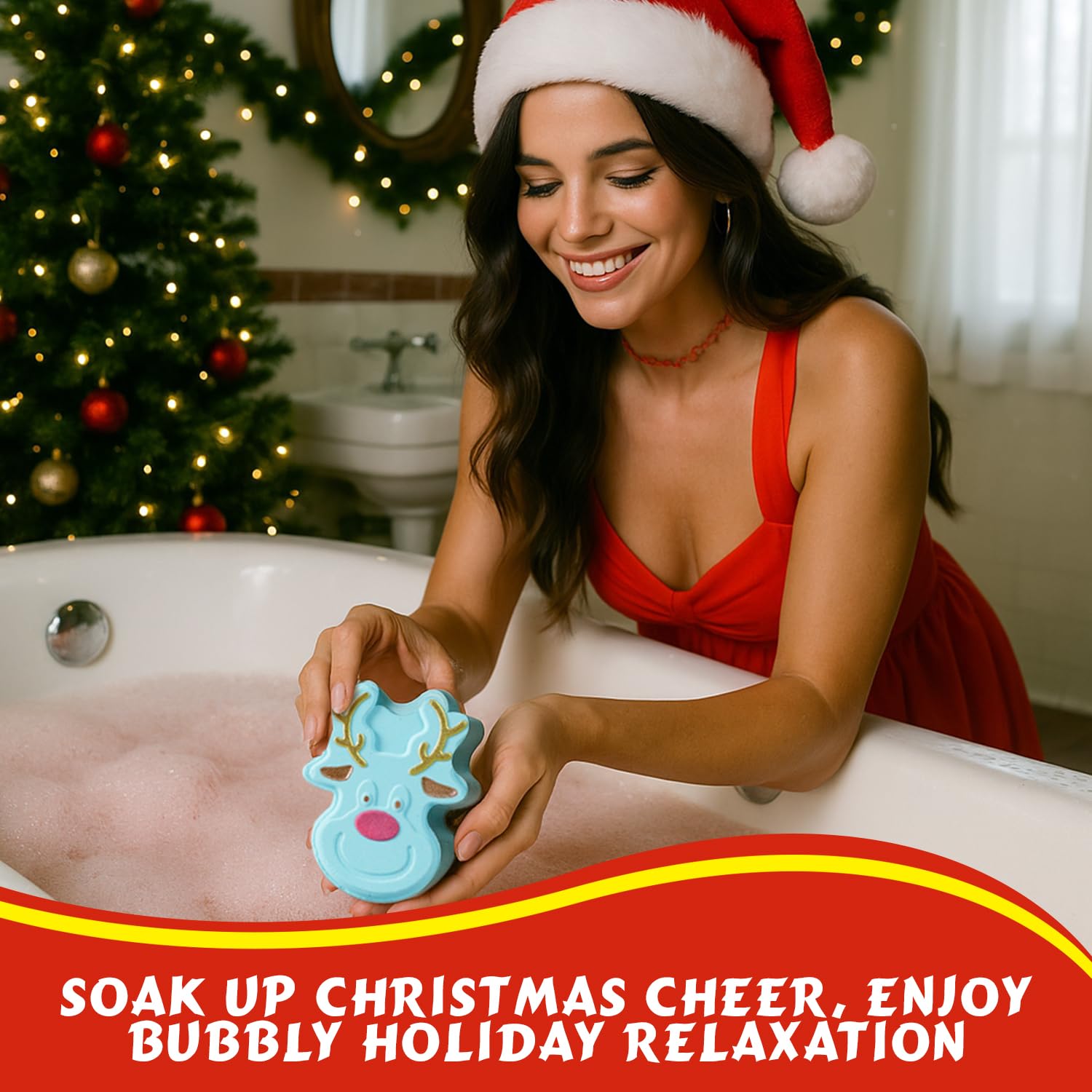 Spa Luxetique fruit-fragrance bath bombs offer a colorful, refreshing bath experience.