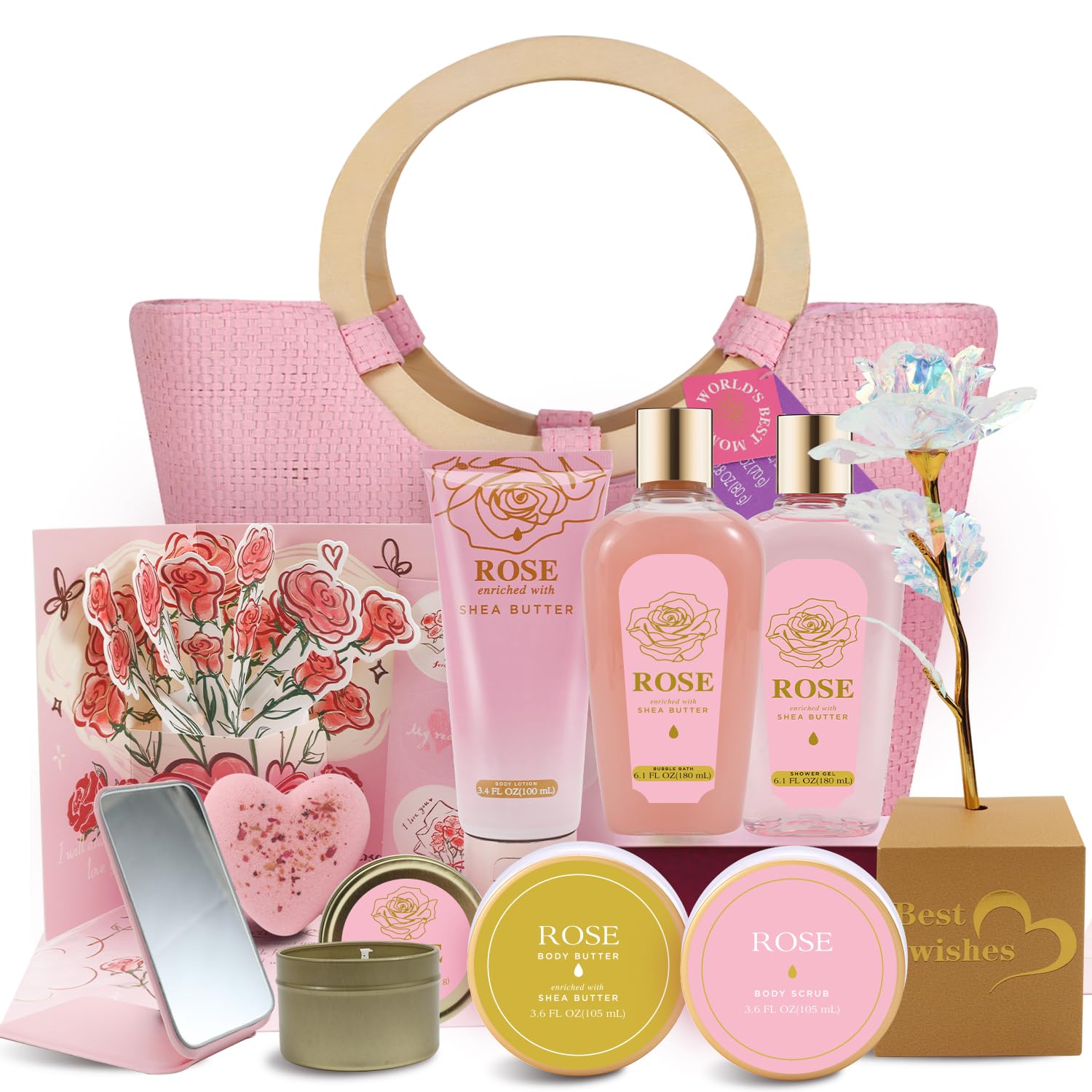 Spa Luxetique gift basket packaging in a tote for elegant gifting and reusable storage.