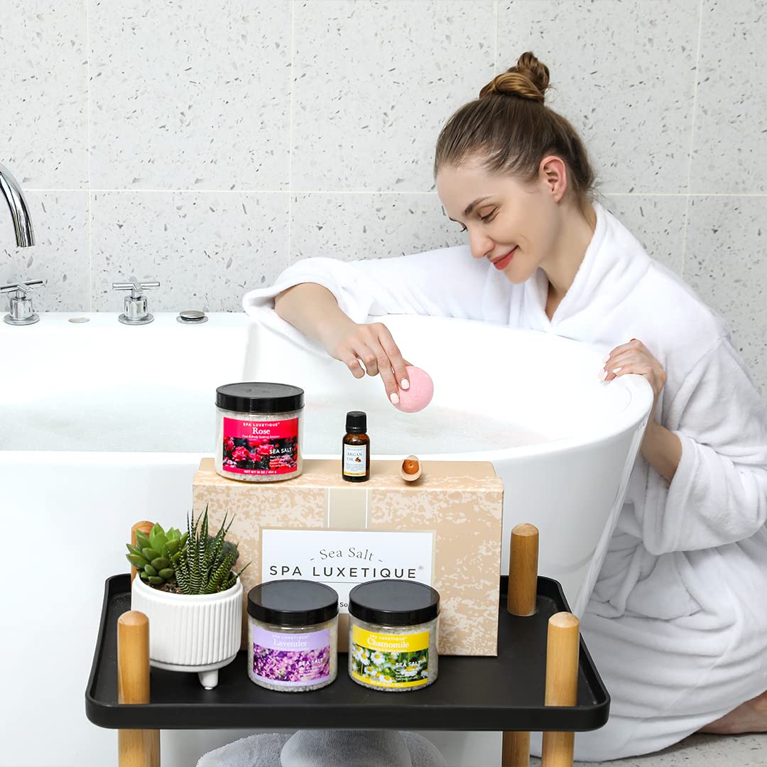 Spa Luxetique gift set box shown as a thoughtful holiday present