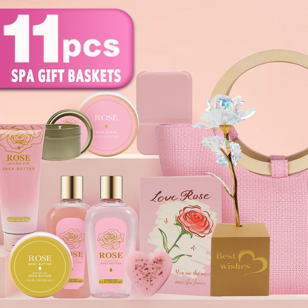 Spa Luxetique bath bombs and scrub offer lavender floral aroma for relaxing at-home rituals.