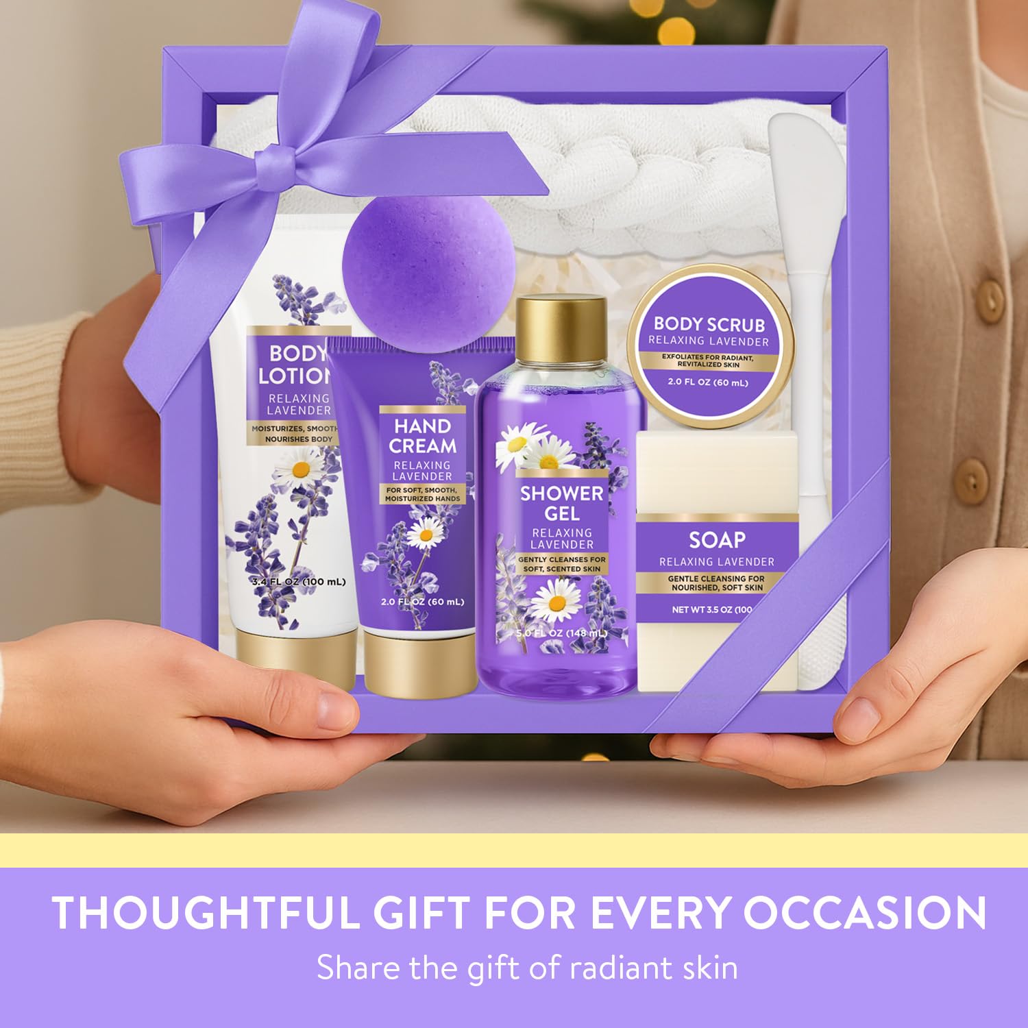 SPA LUXETIQUE WORLD Lavender Soap Bar offers calming scent and skin nourishment