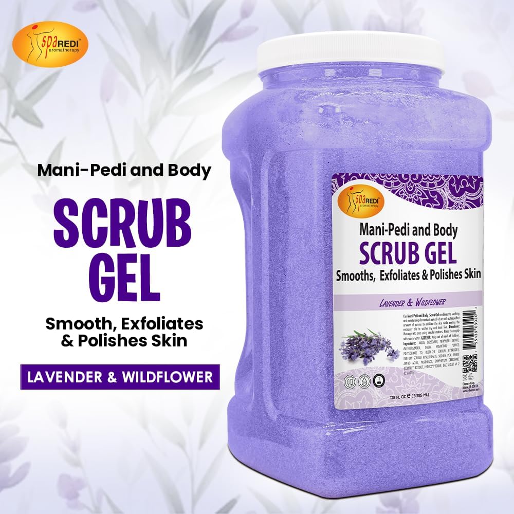 SPA REDI pumice gel application showing gentle exfoliation process