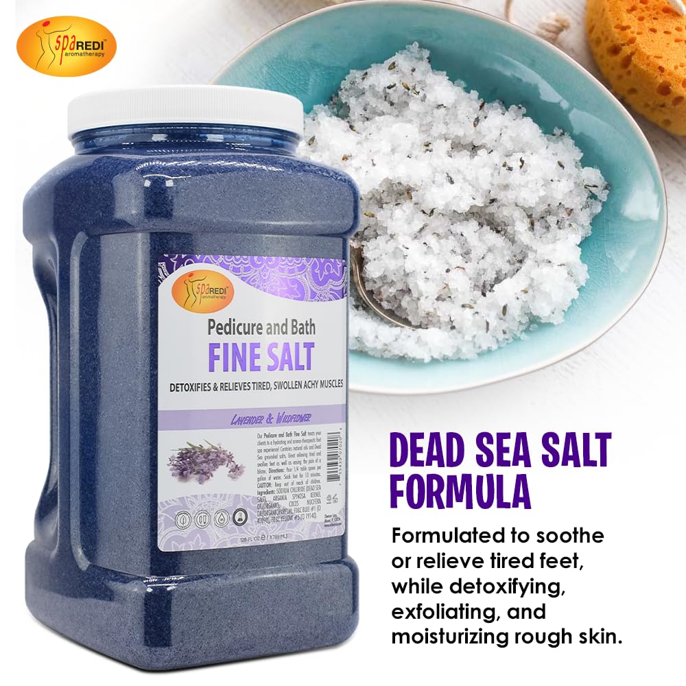 SPA REDI lavender aroma bottle conveys calming spa-like scent.