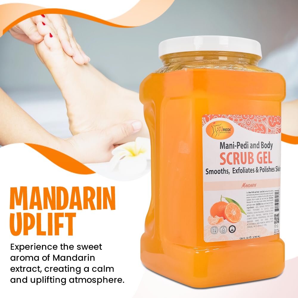 Spa Redi Pedi Scrub Gel for family use in home routines