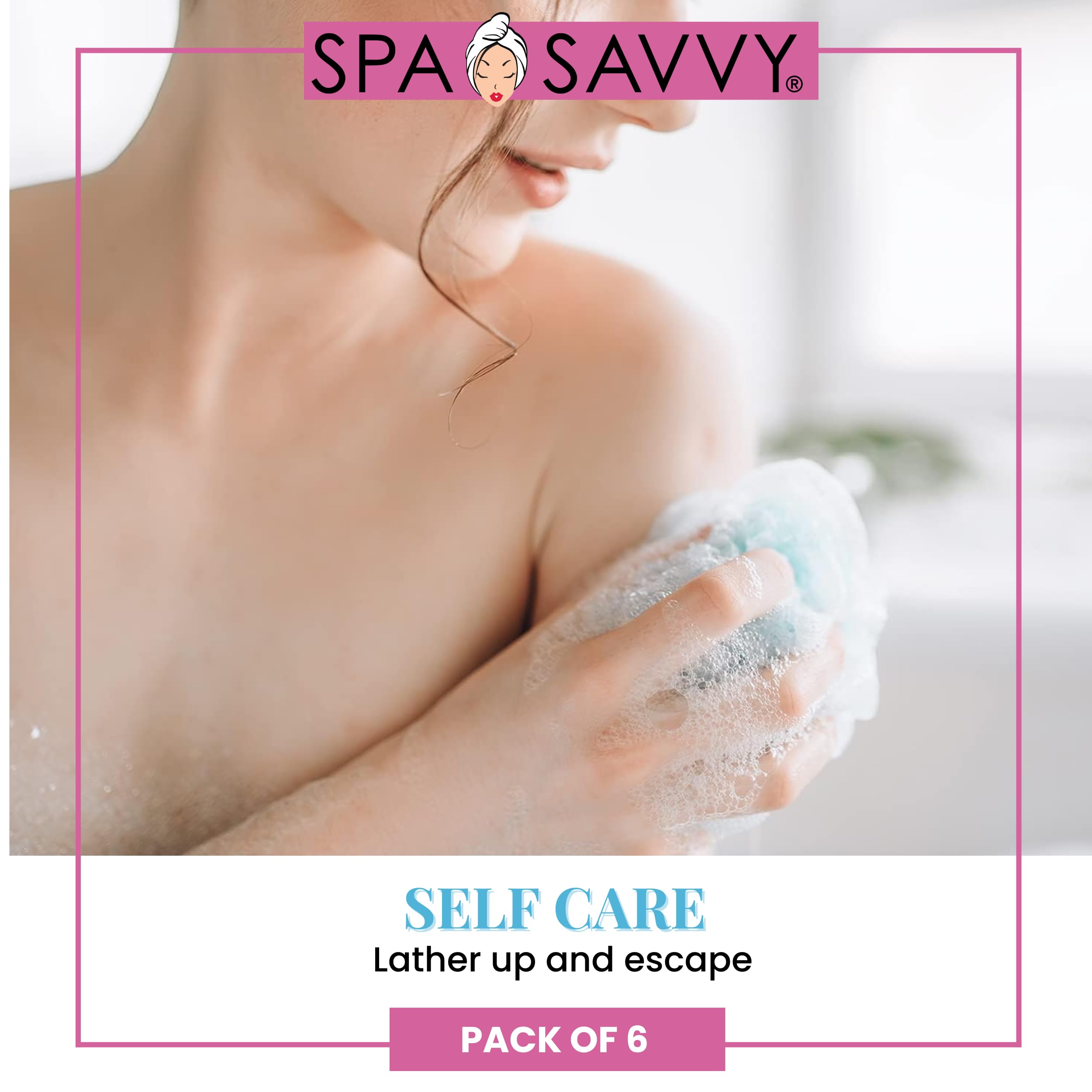 Spa Savvy bath accessories multicolor pack adds color to every shower routine.
