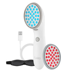 Spa Sciences CLARO front view shows a compact home acne treatment device.