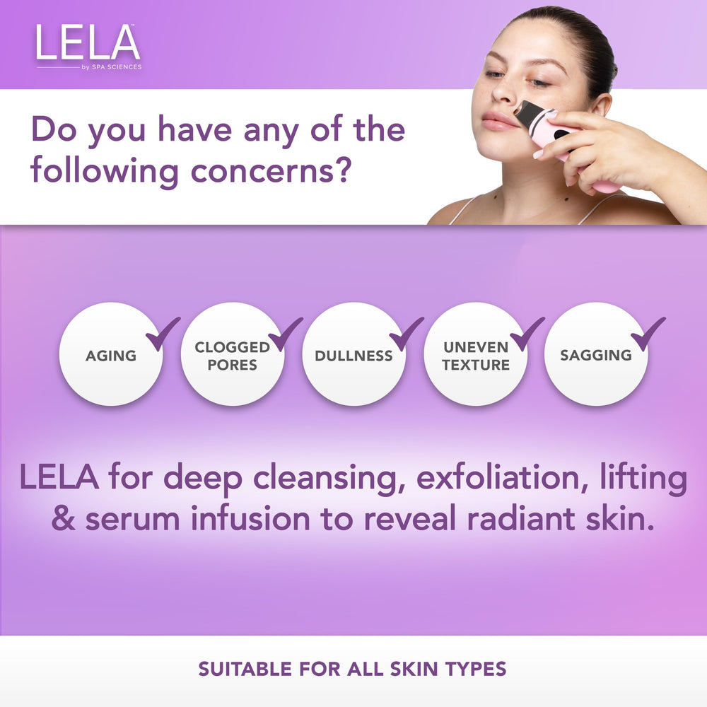 Spa Sciences LELA rechargeable cordless design for travel use.