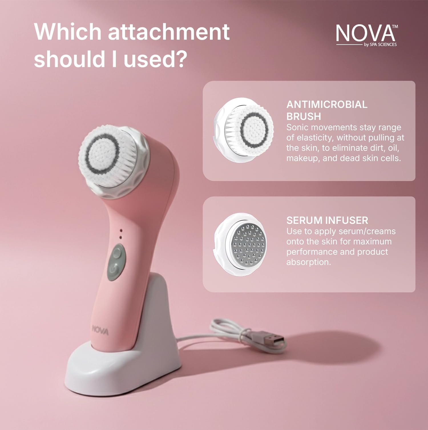 Spa Sciences NOVA USB recharge system emphasizes cordless convenience