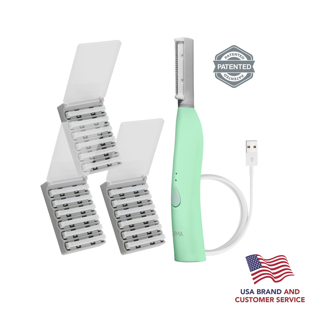SPA SCIENCES SIMA in-hand use reveals comfortable grip for precise peach fuzz removal