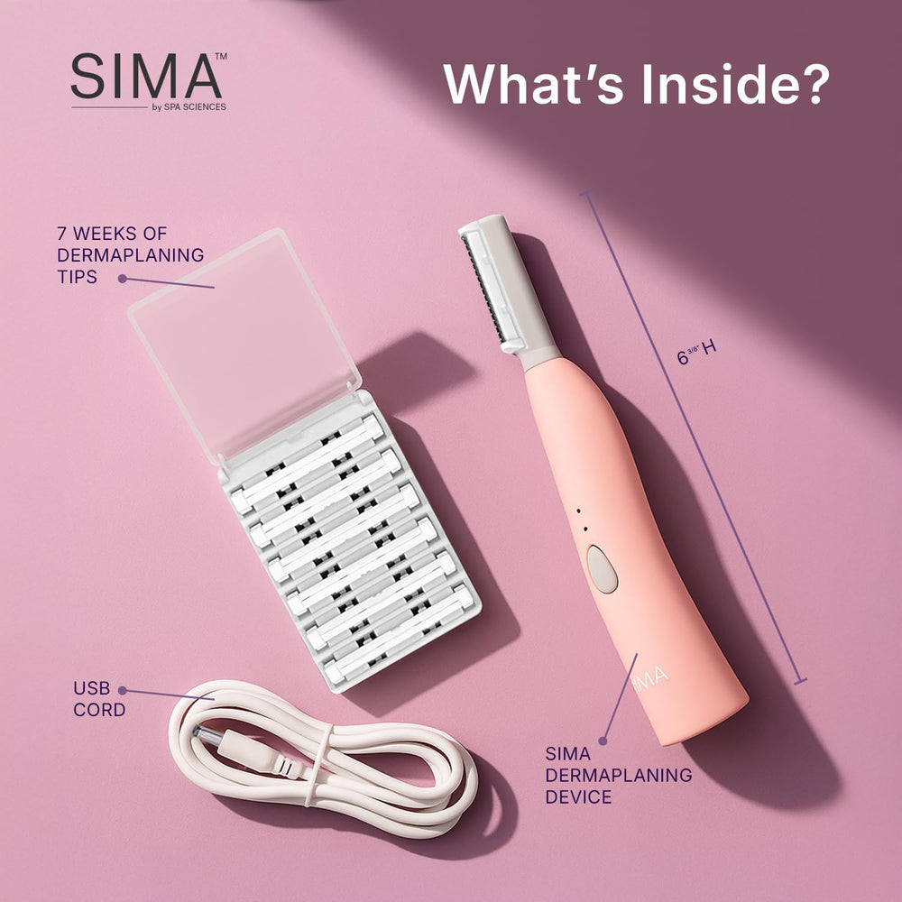 Spa Sciences SIMA rechargeable design with USB charging for cordless use.
