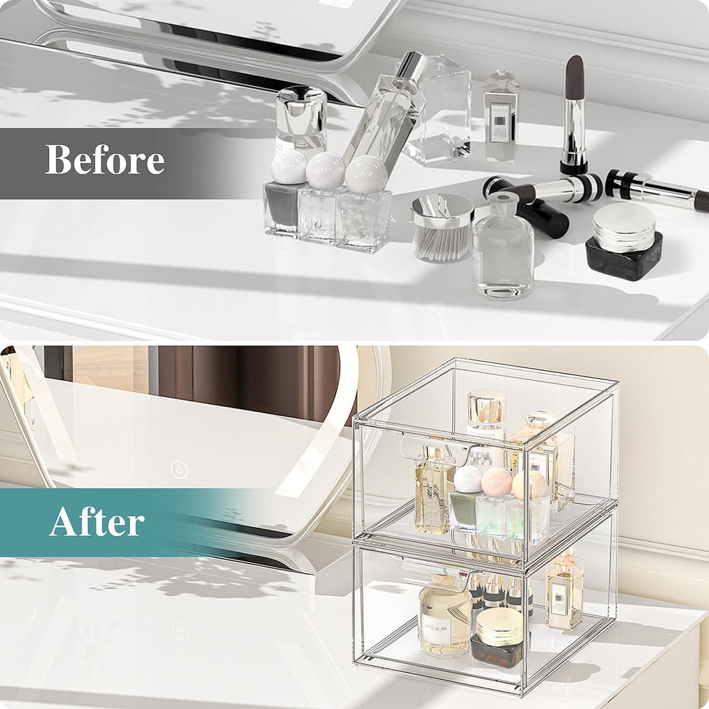 SpaceHacks multi-purpose storage containers suit vanity, kitchen, or pantry.