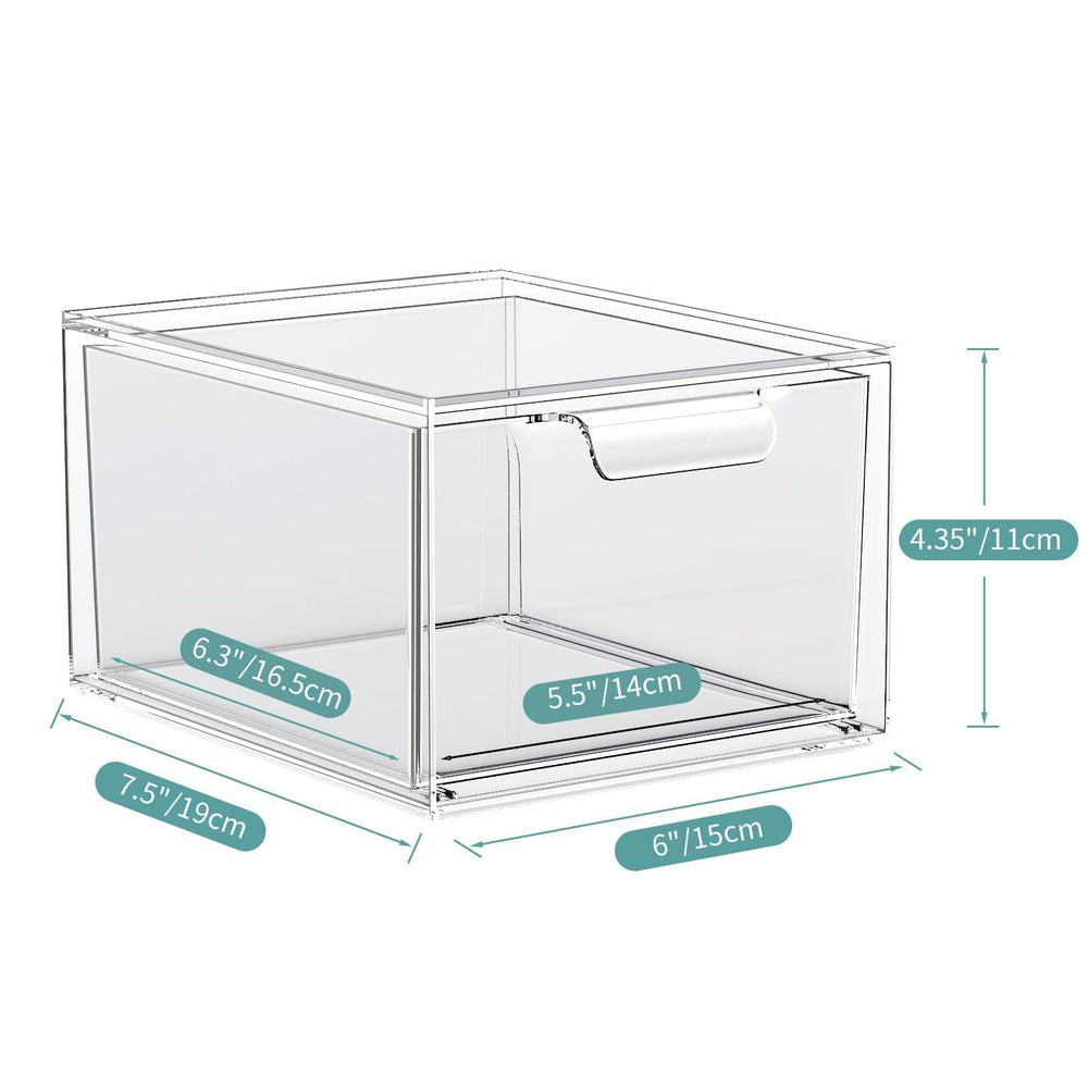 SpaceHacks pull-handle design storage enables easy access and dust-free removal.