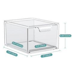 SpaceHacks pull-handle design storage enables easy access and dust-free removal.