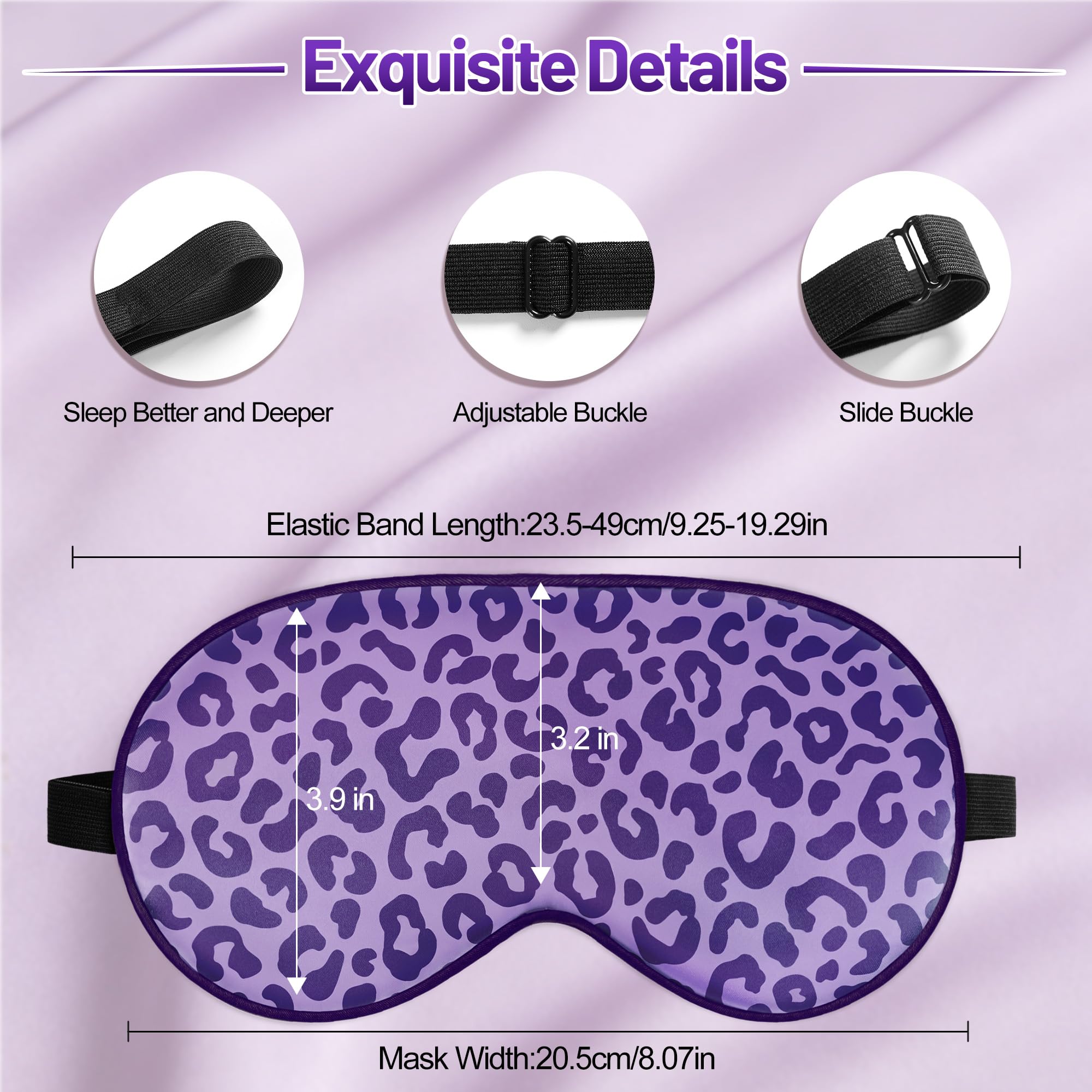 spacepower silk sleep mask adjustable strap detail for secure comfortable fit