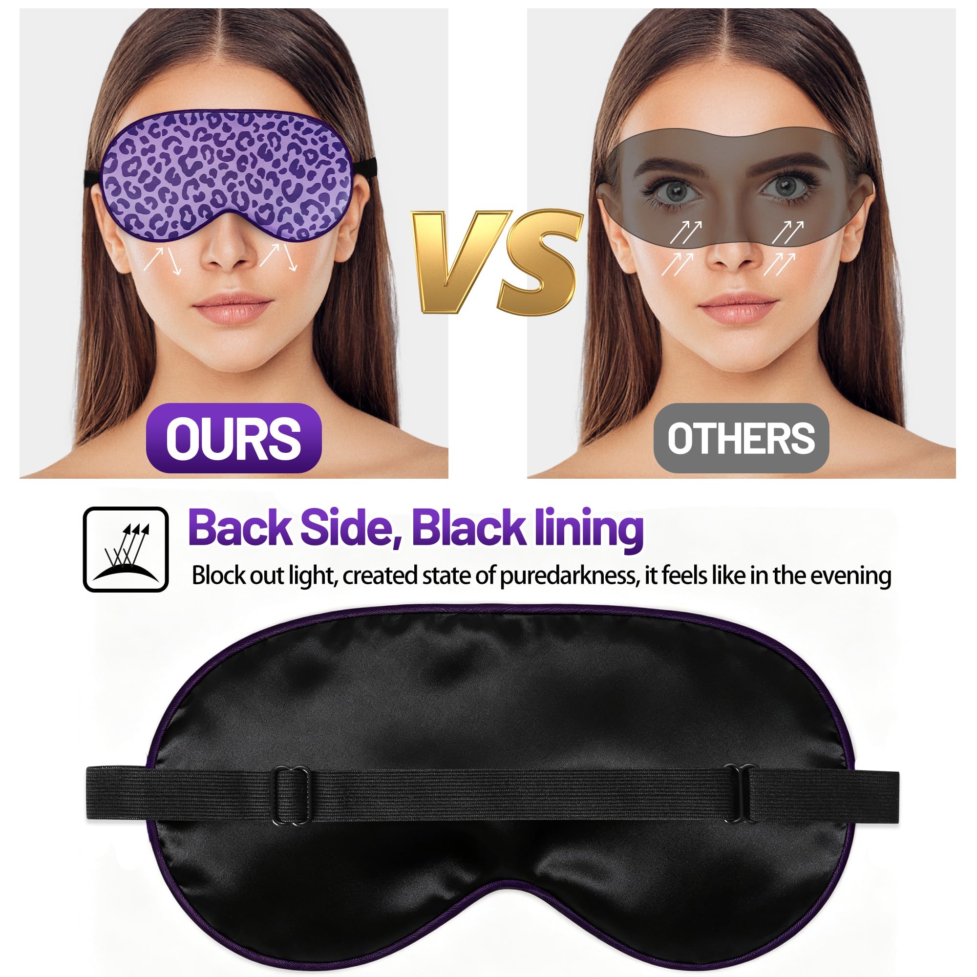 spacepower silk sleep mask packed in travel bag for portable restful sleep