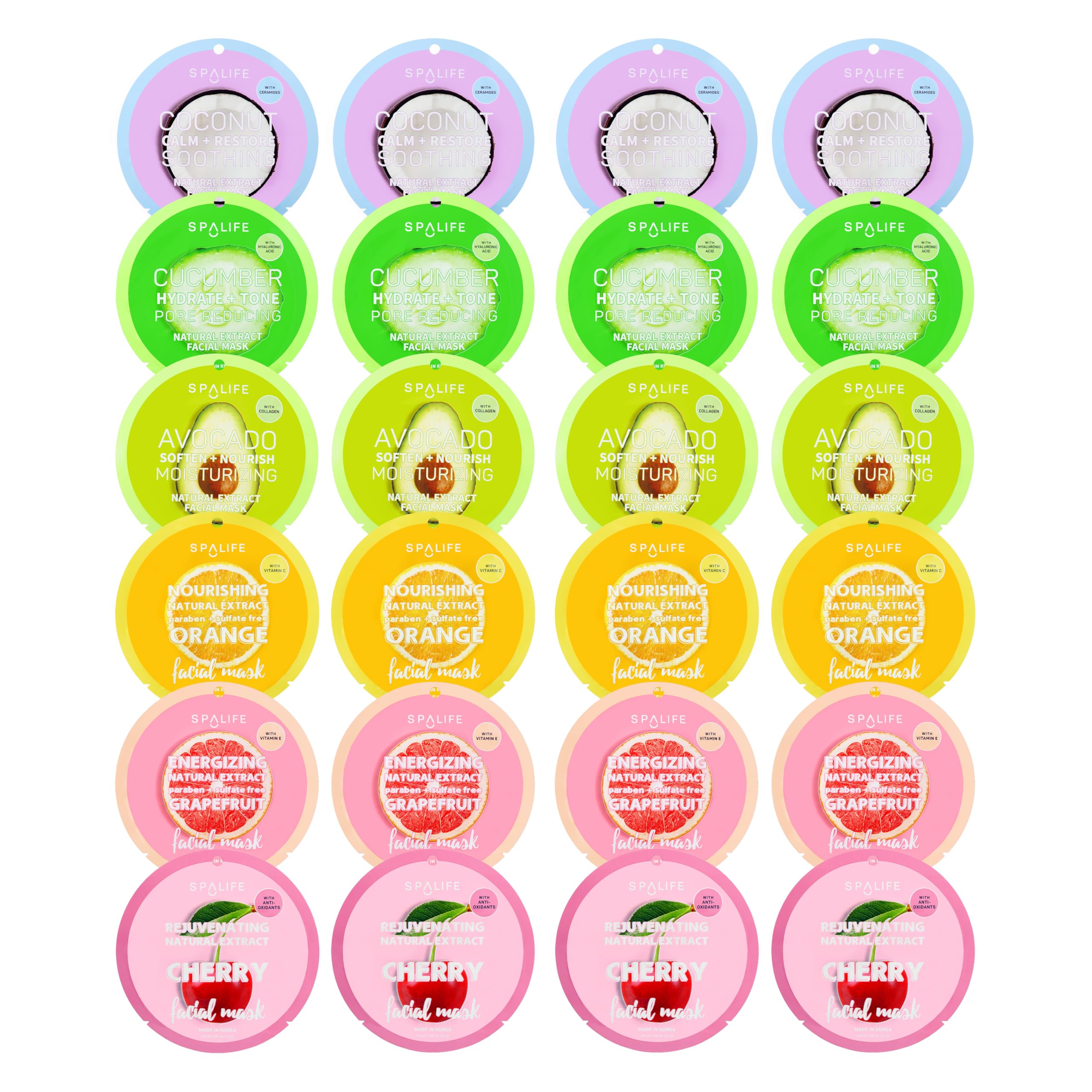SpaLife Beauty Fruit Face Mask orange-application delivers a hydrating, refreshing aroma.