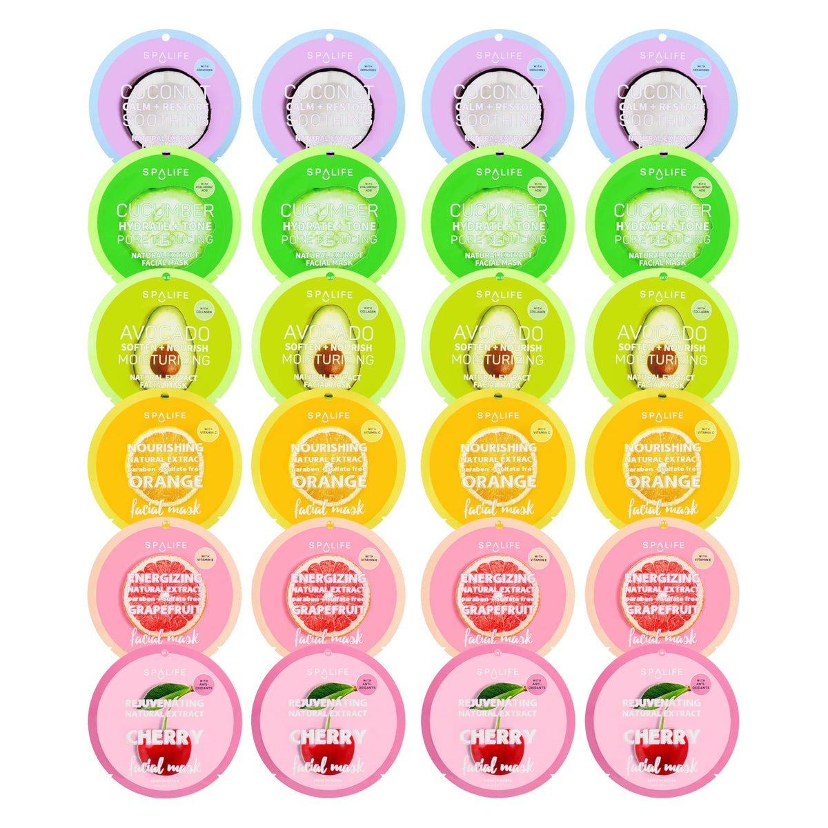 SpaLife Beauty Fruit Face Mask orange-application delivers a hydrating, refreshing aroma.