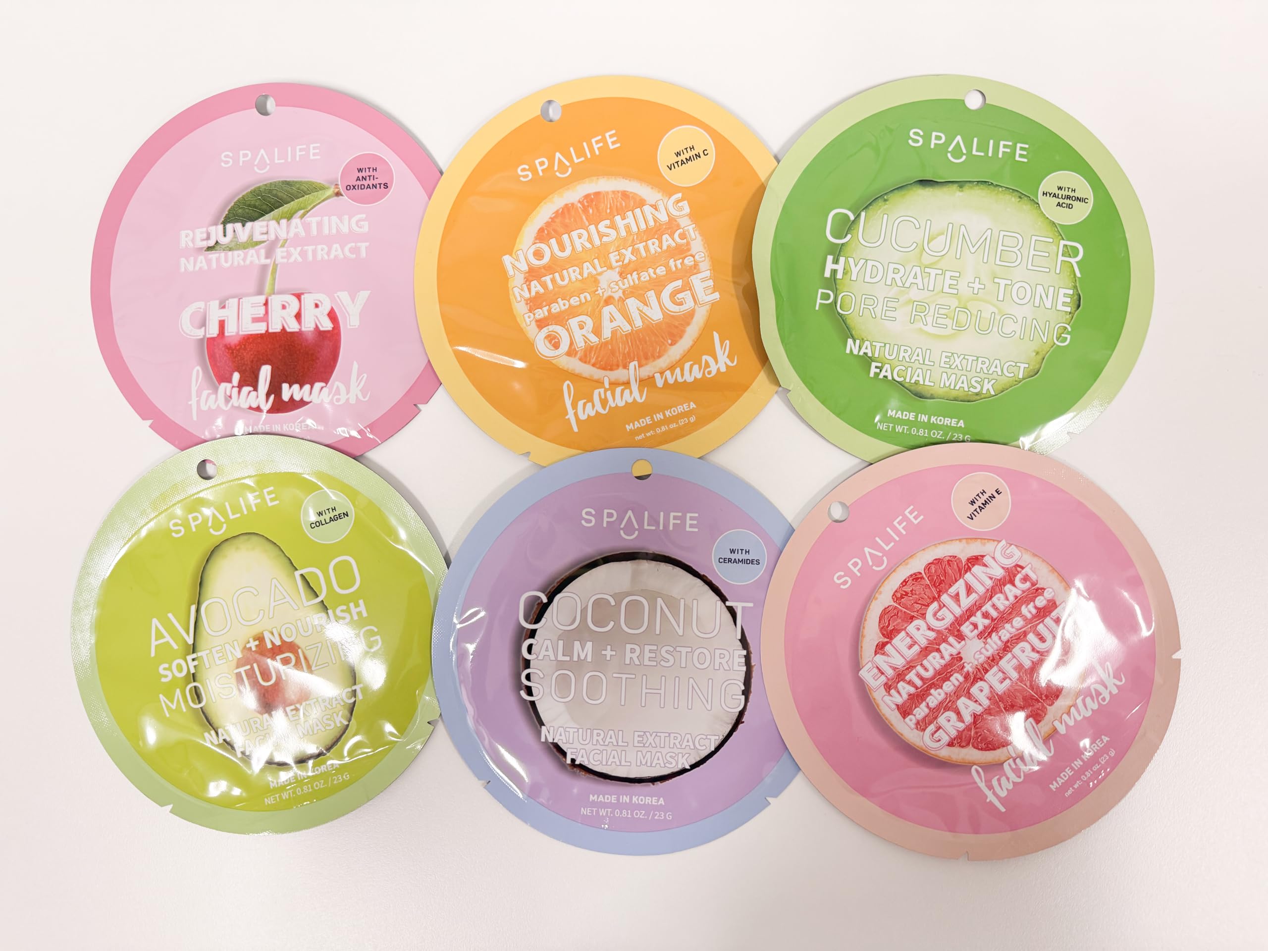 SpaLife Beauty Fruit Face Mask serum-drops captures excess serum for glowing skin.